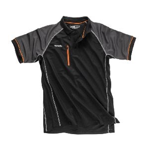 Scruffs - Polohemd „Trade-Active“, schwarz, Größe L