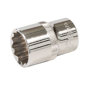 Silverline - Doppelsechskant-Steckschlüsseleinsatz, metrisch, 1/2-Zoll-Antrieb, 19 mm