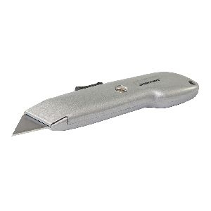 Silverline - Universal-Sicherheitsmesser mit automatischem Klingenrückzug, 140 mm