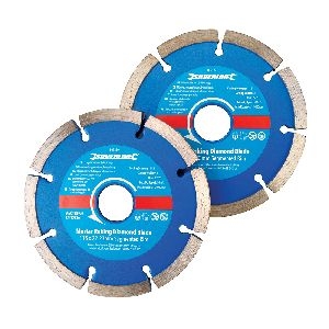 Silverline - Mörtelschruppscheiben, Doppelpckg., 115 x 22,23 mm, segmentiert