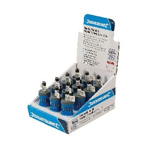 Silverline - 12-in-1 Ratschenschraubendreher, Verkaufsdisplay, 12er-Pckg.