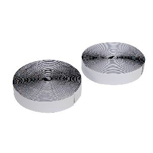 Fixman - Klettbandrollen, schwarz, selbstklebend, 2-tlg. Satz, 20 mm x 5 m