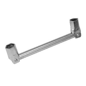 Silverline - Doppelendiger Gerüstbau-Schlüssel, 7/18 Zoll u. 1/2 Zoll