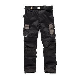 Scruffs - Arbeitshose „Pro Flex“, schwarz, Größe 25 kurz