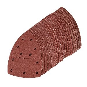 Silverline - Klettschleifblätter für Multischleifer, 102 x 62 mm, 93 mm, 25er-Pckg., 5 x 40, 60, 80, 120, 180er Körnung