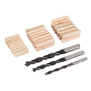 Silverline - Holzdübel, 47-tlg. Satz, 6, 8 u. 10 mm