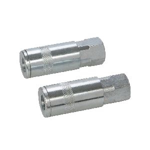 Silverline - Bajonett-Druckluftkupplungen, Doppelpckg., 1/4 Zoll BSP