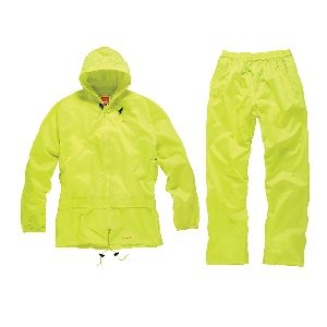 Scruffs - Wasserdichter Regenanzug, gelb, 2-tlg., Größe L