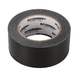 Fixman - Robustes Gewebe-Klebeband, 50 mm x 50 m, schwarz