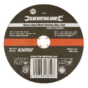 Silverline - Robuste Metalltrennscheibe, flach, 230 x 3 x 22,23 mm