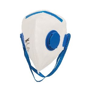 Silverline - FFP-2-NR-Atemschutzmaske mit Ventil, flach gefaltet, FFP2 NR, Einzelpckg.