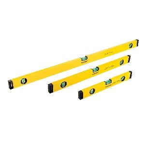 Silverline - Bau-Wasserwaagen, 3-tlg. Satz, 400, 600 u. 1000 mm