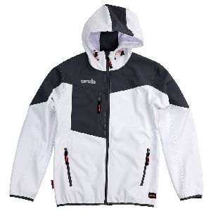 Scruffs - Worker Softshell White/Graphite, Gr. M