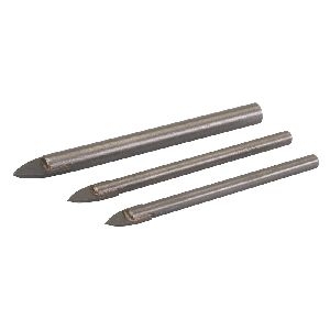Silverline - Glas- und Fliesenbohrer, 3-tlg. Satz, 5, 6 u. 8 mm