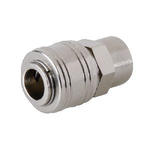 Silverline - Druckluft-Schnellkupplung mit Innengewinde für europ. Festland, 1/4 Zoll BSP
