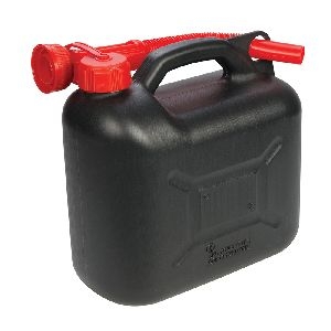 Silverline - Kraftstoffkanister aus Kunststoff, 5 l, Schwarz