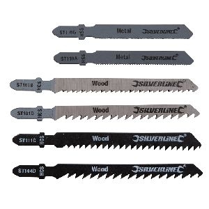 Silverline - Stichsägeblätter, 30-tlg. Satz, 30-tlg., für Holz u. Metall