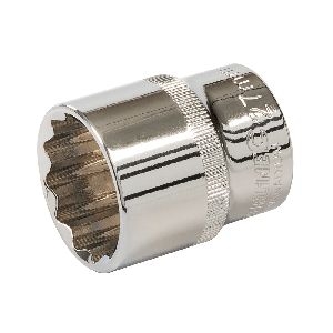 Silverline - Doppelsechskant-Steckschlüsseleinsatz, metrisch, 1/2-Zoll-Antrieb, 27 mm