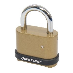 Silverline - Vierstelliges Zahlen-Vorhängeschloss aus Zinklegierung, 50 mm