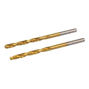 Silverline - Titanbeschichtete HSS-Spiralbohrer, Doppelpckg., 4,0 mm