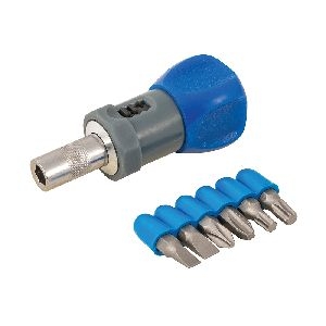 Silverline - Vergaser-Ratschenschraubendreher, 7-tlg. Satz, 7-tlg. Satz