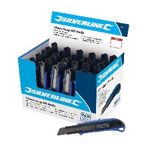 Silverline - 18-mm-Abbrechmesser, Verkaufsdisplay, 36 Stck., 36 Stck.