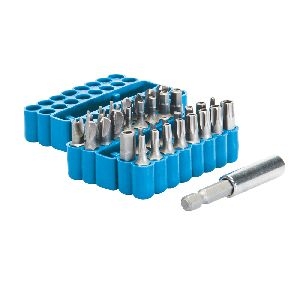 Silverline - Lange Sicherheitsbits, 33-tlg. Satz, 25 mm