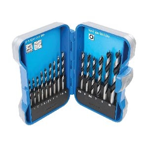 Silverline - Holzspiralbohrer, 15-tlg. Satz, 3–10 mm