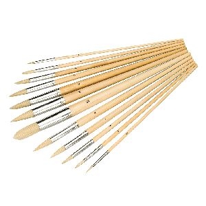 Silverline - Strichzieher für Künstler, 12-tlg. Satz, Zulaufende Spitzen