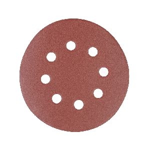 Silverline - Klettschleifscheiben, gelocht, 125 mm, 10er-Pckg., 40er-Körnung