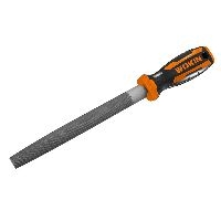 Werkstattfeile, Metall, 8", halbrund