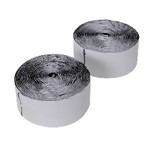 Fixman - Klettbandrollen, schwarz, selbstklebend, 2-tlg. Satz, 50 mm x 5 m