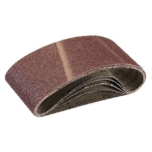 Silverline - Schleifbänder, 75 x 457 mm, 5er-Pckg., 80er-Körnung
