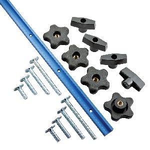 Rockler - Universalschiene mit T-Nut, 17-tlg. Satz, 1.219 mm (4')