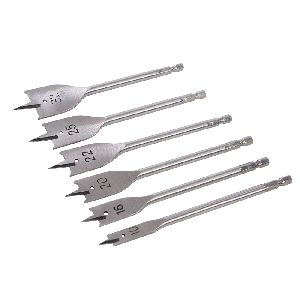 Silverline - Flachfräsbohrer, 6-tlg. Satz, 10–32 mm