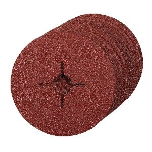 Silverline - Fiberschleifscheiben, 115 x 22,23 mm, 10er-Pckg., 115 mm, 24er-Körnung