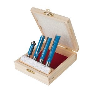 Silverline - Küchenbau-Fräser, 4-tlg. Satz, 1/2 Zoll / 1/4 Zoll