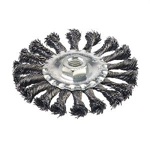 Silverline - Stahldraht-Scheibenbürste, gezopft, 115 mm
