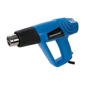 Silverline - Heißluftpistole mit Temperaturregler, 2.000 W, 550 °C