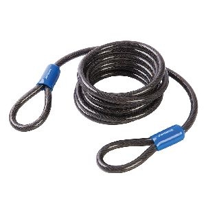 Silverline - Sicherheitsstahlkabel, 2,5 m x 8 mm