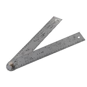 Silverline - Winkelmesser mit Maßstab, 600 mm
