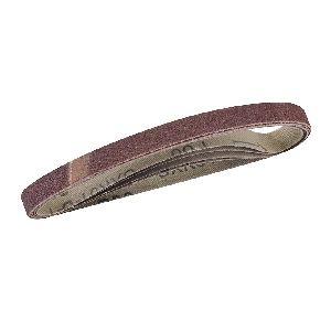 Silverline - Schleifbänder, 10 x 330 mm, 5er-Pckg., 80er-Körnung