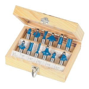 Silverline - 1/2-Zoll-Hartmetall-Fräser, 12-tlg. Satz, 1/2 Zoll