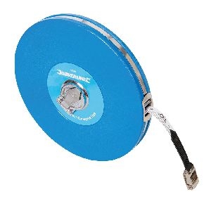 Silverline - Glasfaserbandmaß, 50 m x 13 mm