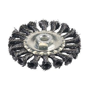 Silverline - Stahldraht-Scheibenbürste, gezopft, 100 mm