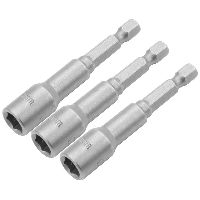 Stecknuss-Bitsatz, 8 x 65 mm, 1/4"