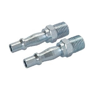 Silverline - Bajonett-Druckluft-Schnellverbinder, Doppelpckg., 1/4 Zoll BSP