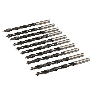 Silverline - Holzspiralbohrer mit Zentrierspitze, 10er-Pckg., 6 mm