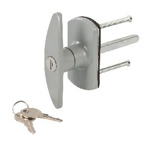 Silverline - Garagentor-Schließgriff, 75-mm-Vierkant