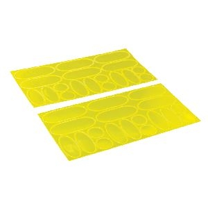 Silverline - Reflektierende Aufkleber in Signalfarbe, 36er-Pckg., 36er-Pckg.